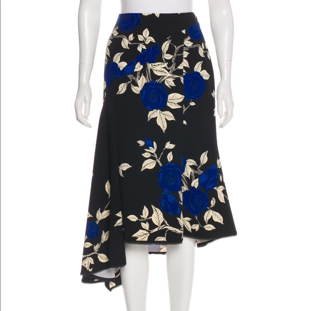 Jason wu-asymmetrical floral printed skirt! Like new! Size 8